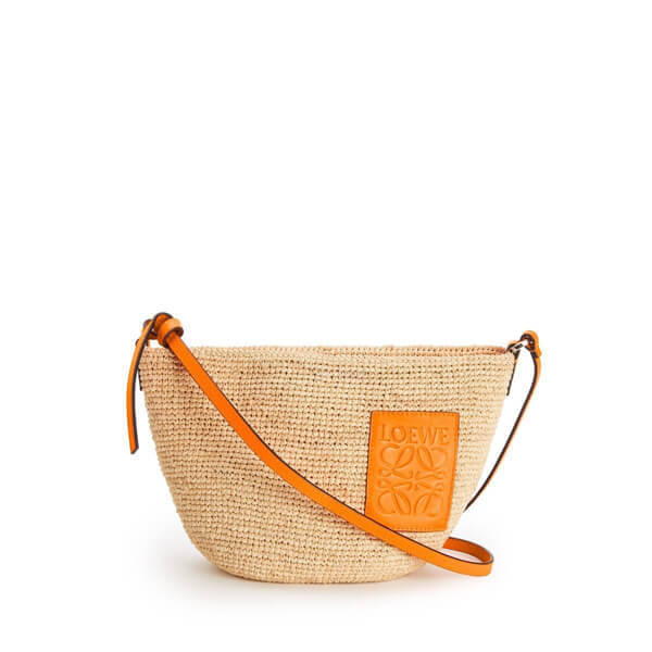 ロエベ 偽物 ポシェットバッグ  ラフィアショルダーバッグ A689W10X03